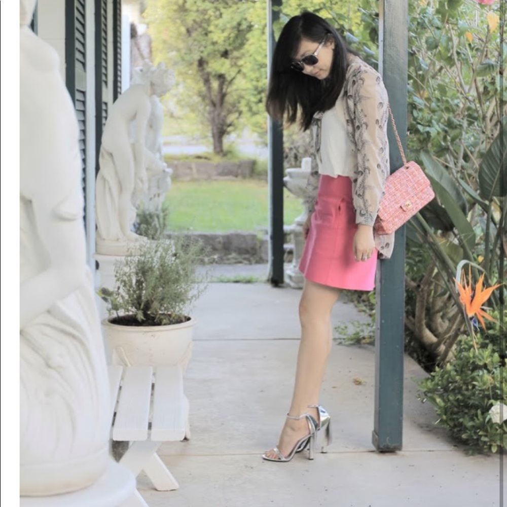 ❤️Sold Chanel Classic Pink Tweed Double Flap Bag s - Picture 8 of 8